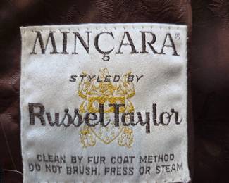 Minkara Styled by Russel Taylor Genuine Mink Fur Coat