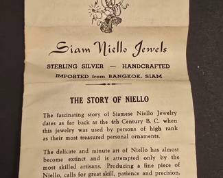 Siam Sterling White Enamel Niello Dancers Bracelet and Earrings Set