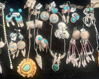 Vintage jewelry turquoise Native American 