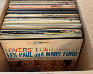 Vinyl record collection 