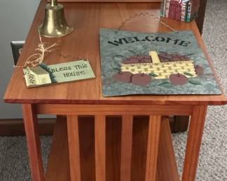 Side Table, Welcome Signs, Welcome Door Brick, and Bell