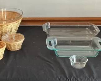 Kitchen Glassware Corning, Pyrex, and Anchor 