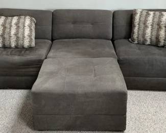 7 Piece Gray Modular Sectional Sofa