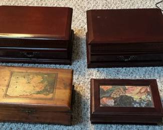4 Jewelry Boxes