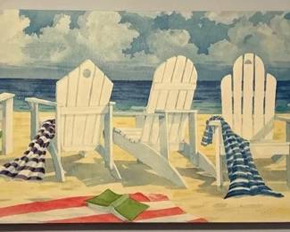 Canvas Beach Painting