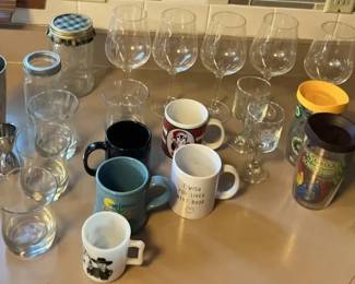 Assortment of Glasses and Cups