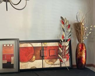 Framed Art, Wall Art a Decorative Floor Vase 