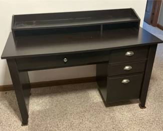 Office Desk with Office Chair and Floor Mat