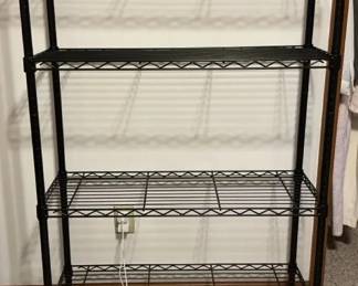 4 Tier Black Wire Shelving Unit