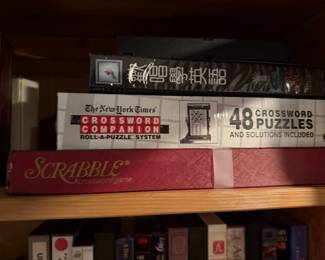 Mahjong (麻將 / 麻雀) set,Scrabble crossword board gameCompanion Roll-A-Puzzle System