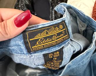 Eddie Bauer "Black Label"- 1980s to the late 1990s-archival label! VINTAGE