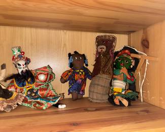 Vintage International Folk Art Dolls & Marionette Puppet Collection
