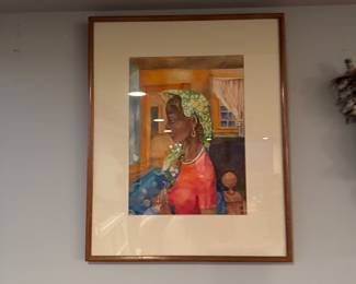 print of a painting by American artist Eldzier