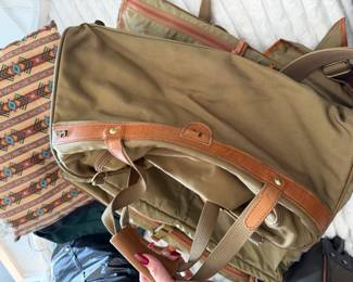 Hartmann Weekender Bag,  American luggage, brass hardware,  highly collectible,