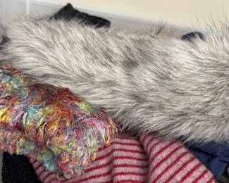 Assorted winter-wear collection of furs chasmere and more