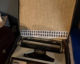Brother Echelon 77 Portable Typewriter with Case
