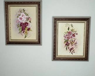Pair of Floral Paintings