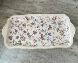 Corona by Andrea Sadek Floral Rectangular Tray