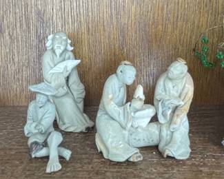 Vintage Chinese Mini Mudmen Figurines