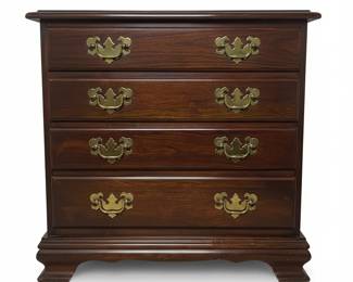 Chippendale Style Cherry Bachelor Chest