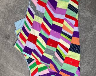 Handmade Patchwork Quilt vtg