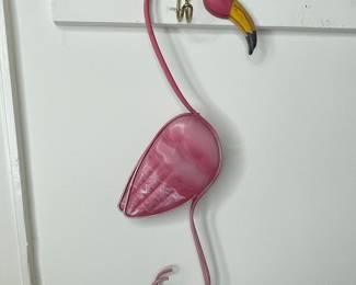 Metal Flamingo Wall Decor