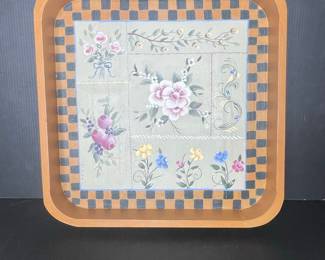 Vintage Floral Serving Tray