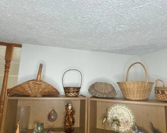 Woven Wicker and Rattan Baskets