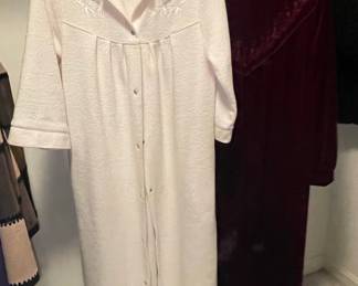 Vanity Fair Pink Fleece Robe and Jasmine Rose Burgundy Velvet Robe