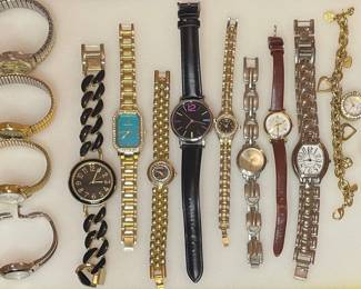 Vintage & Modern Watches: Fossil, Timex, Geneva, Anne Klein, Armitron, Avon