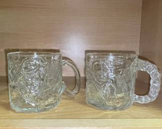 McDonald's Batman Forever "The Riddler" Glass Mug Set