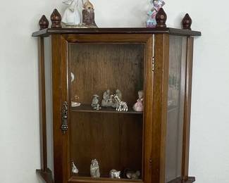 Vintage Wall Hanging Curio Cabinet
