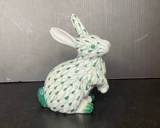 Andrea by Sadek "Fishnet" Porcelain Rabbit Figurine