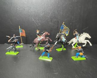 Britains Ltd. Deetail American Civil War Union Cavalry Toy Soldiers 