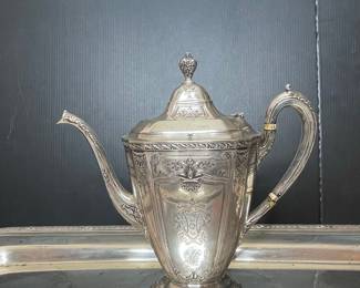 Reed & Barton Sterling Silver Coffee Pot - Heritage Pattern