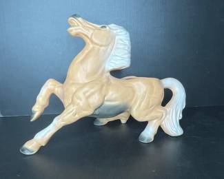 Vintage Palomino Horse Planter Stamped USA