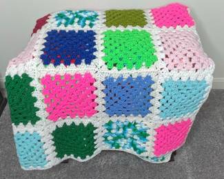 Vintage Granny Square Afghan