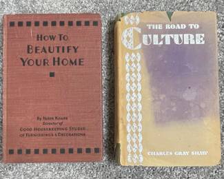 Vintage Books: How to Beautify Your Home & The Road to Culture 