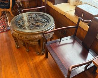 Asian chairs and tables