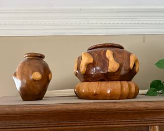 . . . carved wood pieces