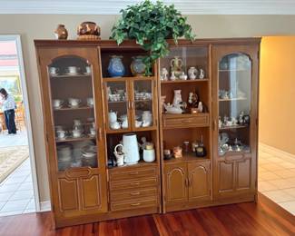 . . . a beautiful wall unit stuffed with treasures