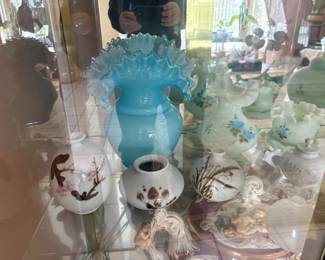 . . . great vases and large Fenton ruffled vase