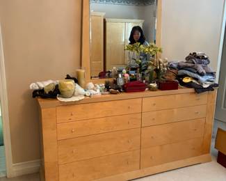 . . . with matching mirrored dresser