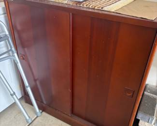 . . . wood cabinet