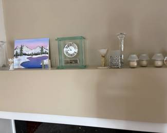 . . . glass mantle clock