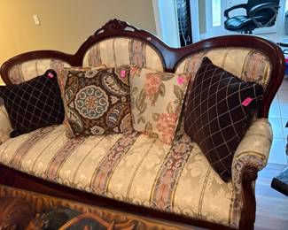 . . . Victorian-style settee