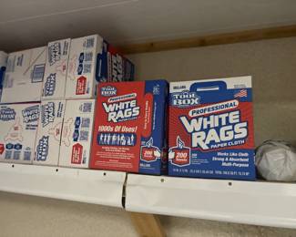 . . . shop towels -- lots!