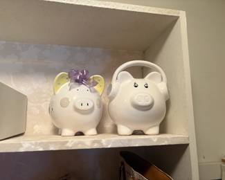. . . two piggy banks