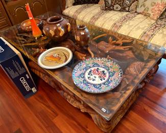 . . . amazing Asian hand-carved table