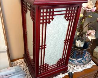 . . . Asian-themed lamp